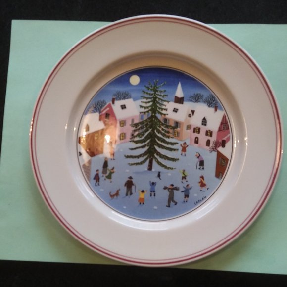 villeroy and boch naif christmas plate - Picture 2 of 9